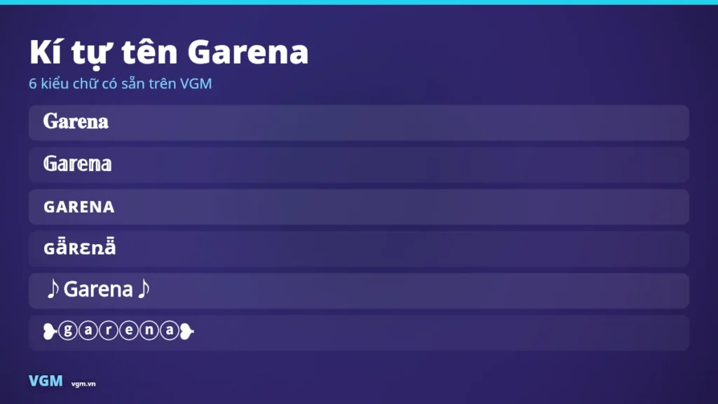 Tên Garena Kí Tự Đặc Biệt – Đặt Tên Hợp Lệ, Không Bị Chặn