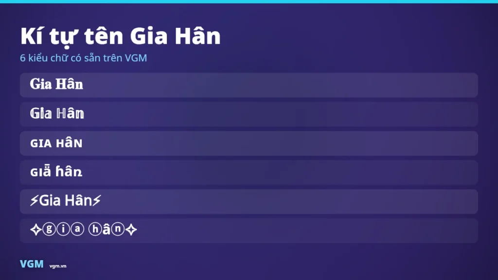 Tên Gia Hân Kí Tự Đặc Biệt – Nickname Đẹp, Ý Nghĩa