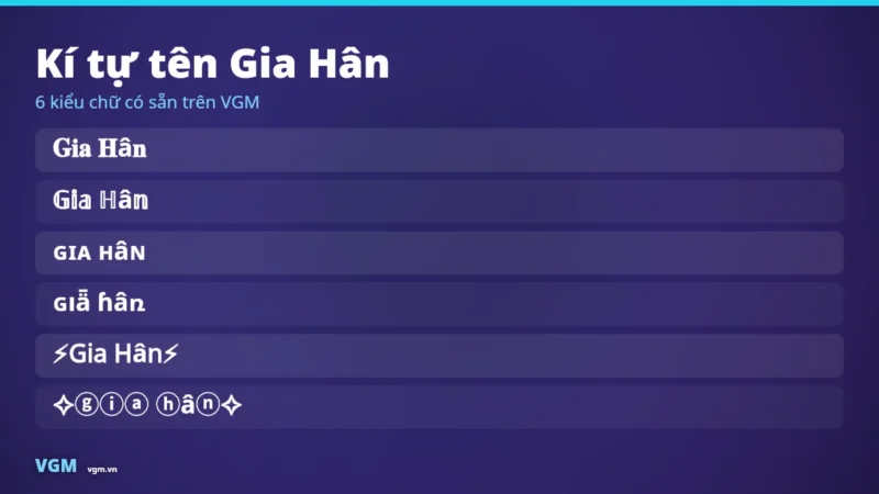 Tên Gia Hân Kí Tự Đặc Biệt – Nickname Đẹp, Ý Nghĩa